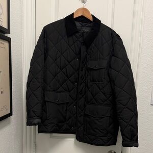 Banana Republic Factory Black Quilted Puffer Jacket